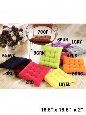 Multi-Colour Cotton Filled Seat Cushion